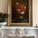 Large French Floral Oil Painting