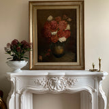 Large French Floral Oil Painting