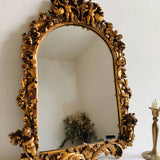 Antique Cherub Gold Gilt Mirror