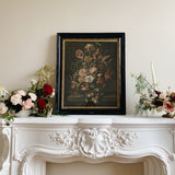 Antique Framed Chromolithograph by Rachel Ruysch