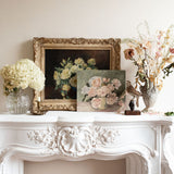 Cream Roses Still Life Oil Painting