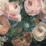 Antique French Floral Oil Painting
