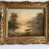 19th Century Landscape in Gilt Frame