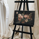 Antique French Floral Oil Painting