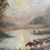 19th Century Landscape in Gilt Frame