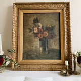 COMING SOON -Dark Romantic Floral Oil Painting on Panel