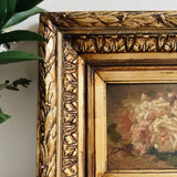 Antique Floral Oil Painting in Gilt Frame (1 of 2)