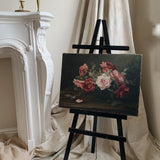 Antique Rose Oil Painting