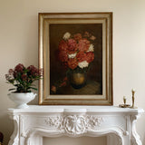 Large French Floral Oil Painting