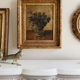 Antique Floral Still Life in Golden Gilt Frame