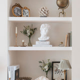 Scallop Detail Brass Candlestick