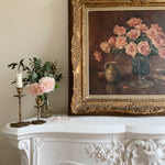 Antique Floral Oil Painting