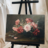 Antique Rose Oil Painting