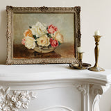 Vintage Floral Oil Painting