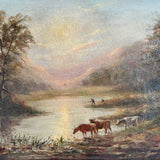 19th Century Landscape in Gilt Frame