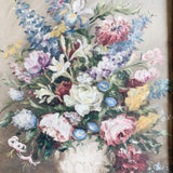 Romantic Dusky Floral Oil Painting