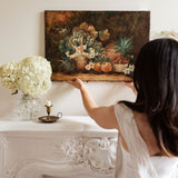 Pair of Antique Still Life Oil Paintings