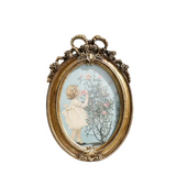 Oval Vintage Style Bow Frame