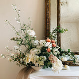 Large Antique French Cushion Mirror