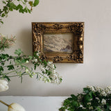 Framed Watercolour of French Alps by Henry Cuenot (1863 - 1937)