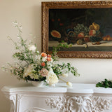 Large 19th Century Dark Fruit Still Life Oil Painting