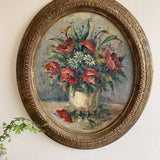 Vintage Floral Oil Painting