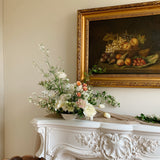 Large Antique Dark Fruit Still Life Oil Painting