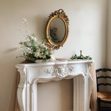 19th Century French Oval Bow Mirror