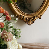 19th Century French Oval Bow Mirror
