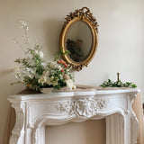 19th Century French Oval Bow Mirror