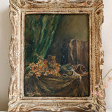 Vintage French Still Life Oil Painting