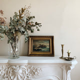 Antique Seascape Oil Painting