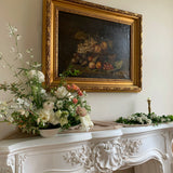 Large Antique Dark Fruit Still Life Oil Painting