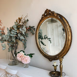 19th Century Gilt Wood Oval Mirror