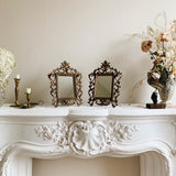 Antique Ornate Brass Mirror/ Photo Frames