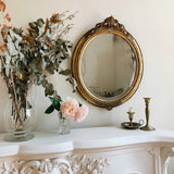 19th Century Gilt Wood Oval Mirror