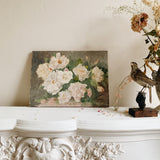 Vintage Floral Still Life Oil Painting