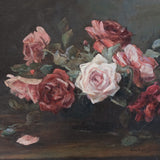 Antique Rose Oil Painting