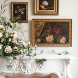 Early 20th Century Rose Oil Painting