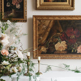 Early 20th Century Rose Oil Painting
