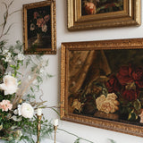Early 20th Century Rose Oil Painting