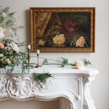 Early 20th Century Rose Oil Painting