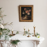 French Vintage Floral Oil Painting