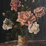 French Vintage Floral Oil Painting