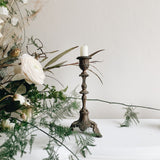 French Antique Brass Candlestick