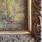 Antique Landscape Oil Painting