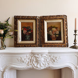 Antique Floral Still Life in Ornate Gilt Frame