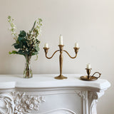 French Brass Candleabra