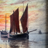 French Sailing Boats at Sunset