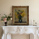 Large Impressionist Style Floral Oil Painting